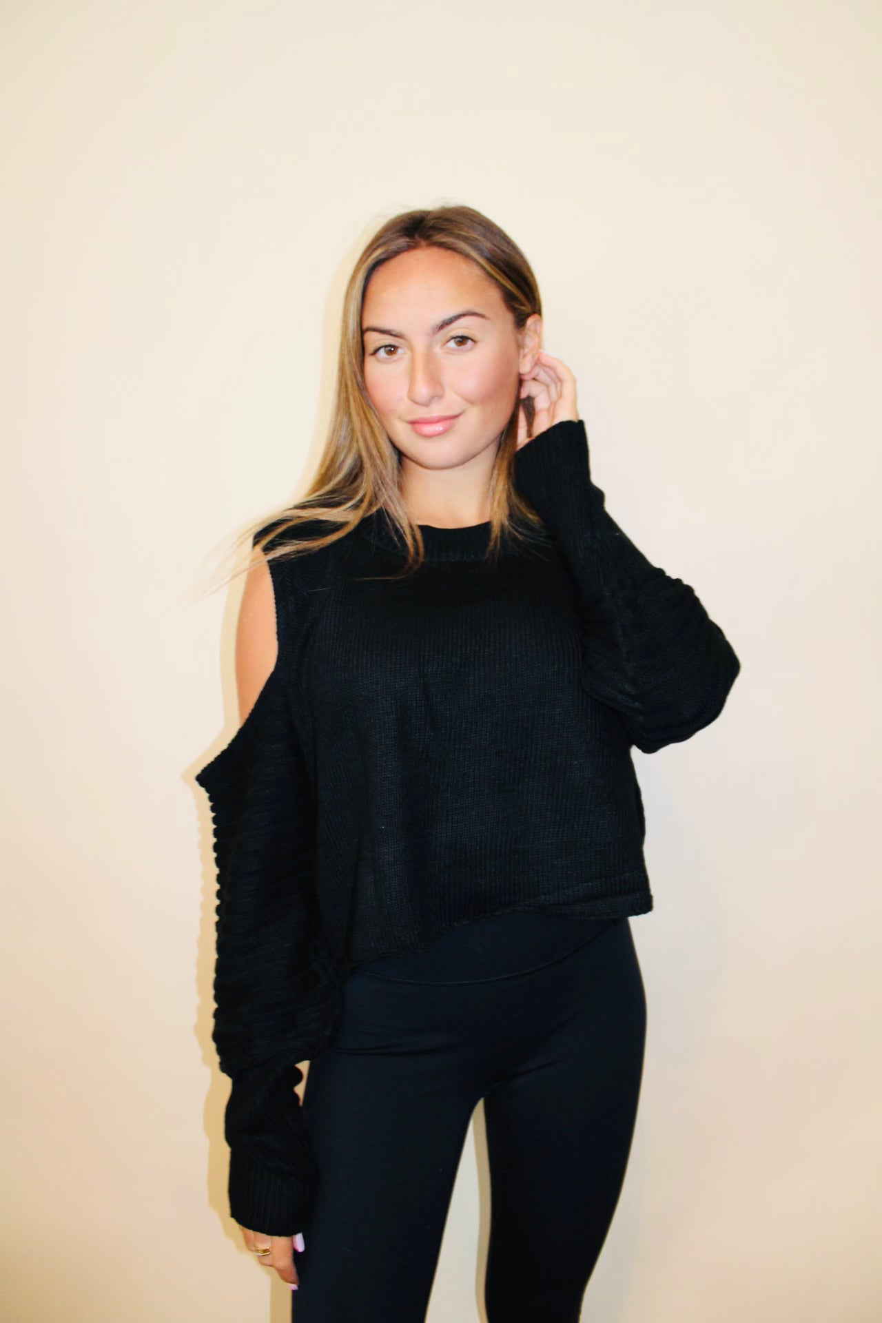 Cold Shoulder Sweater