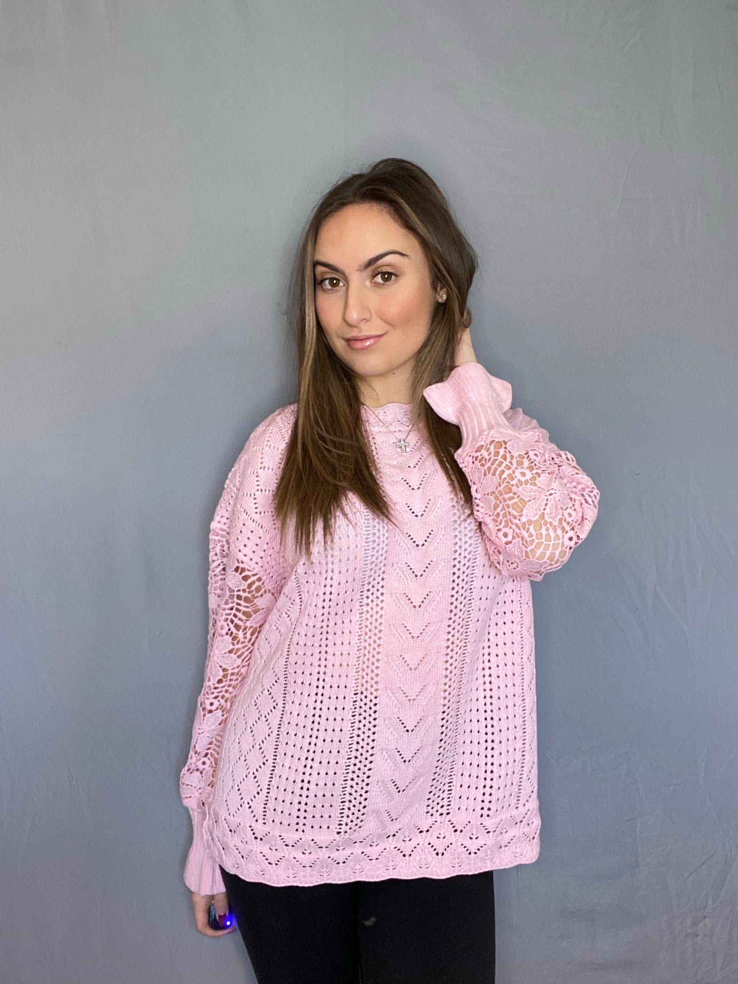 Pastel pink sweater