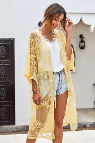 Lace kimono Two Colors