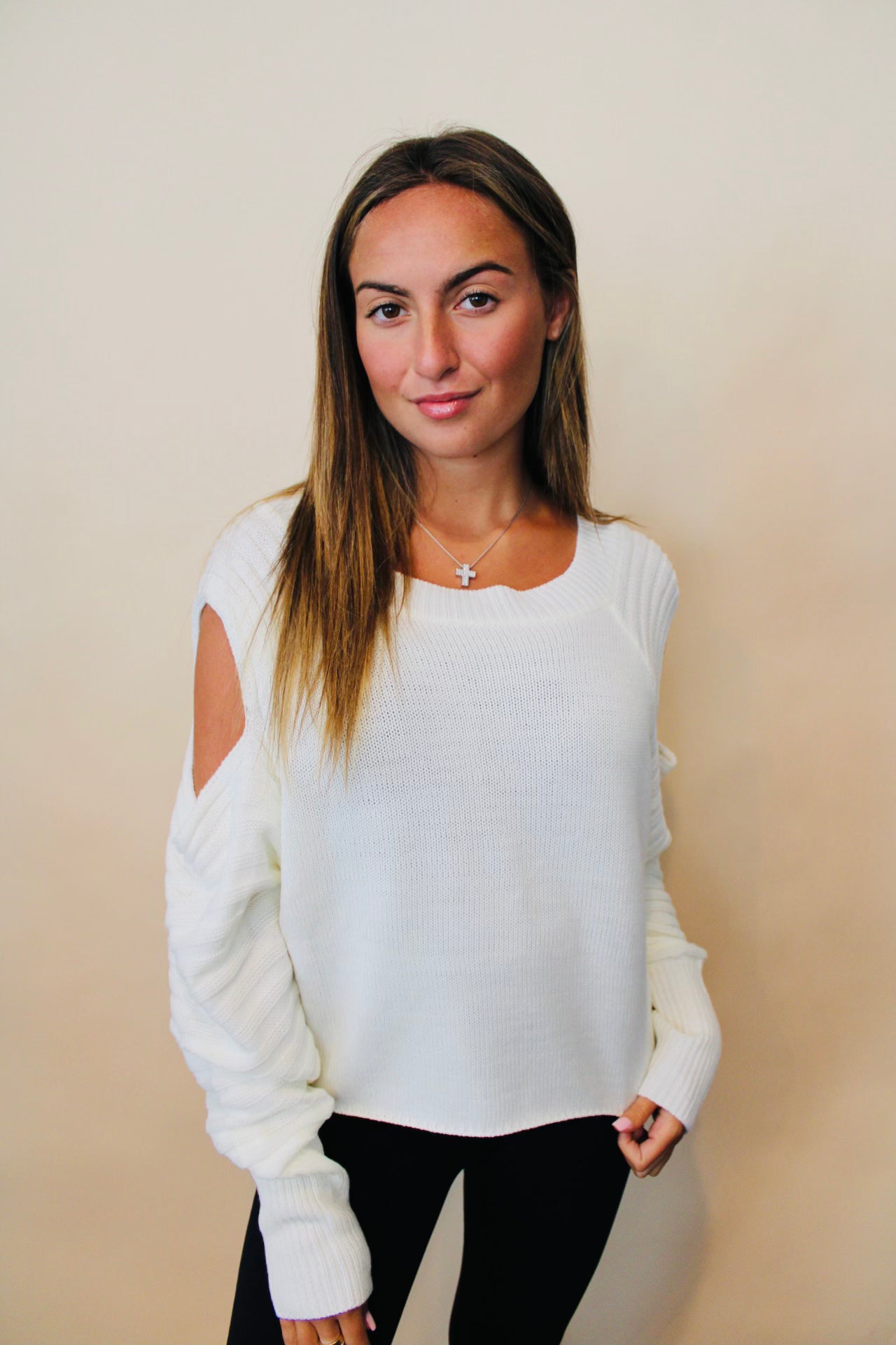 Cold Shoulder Sweater