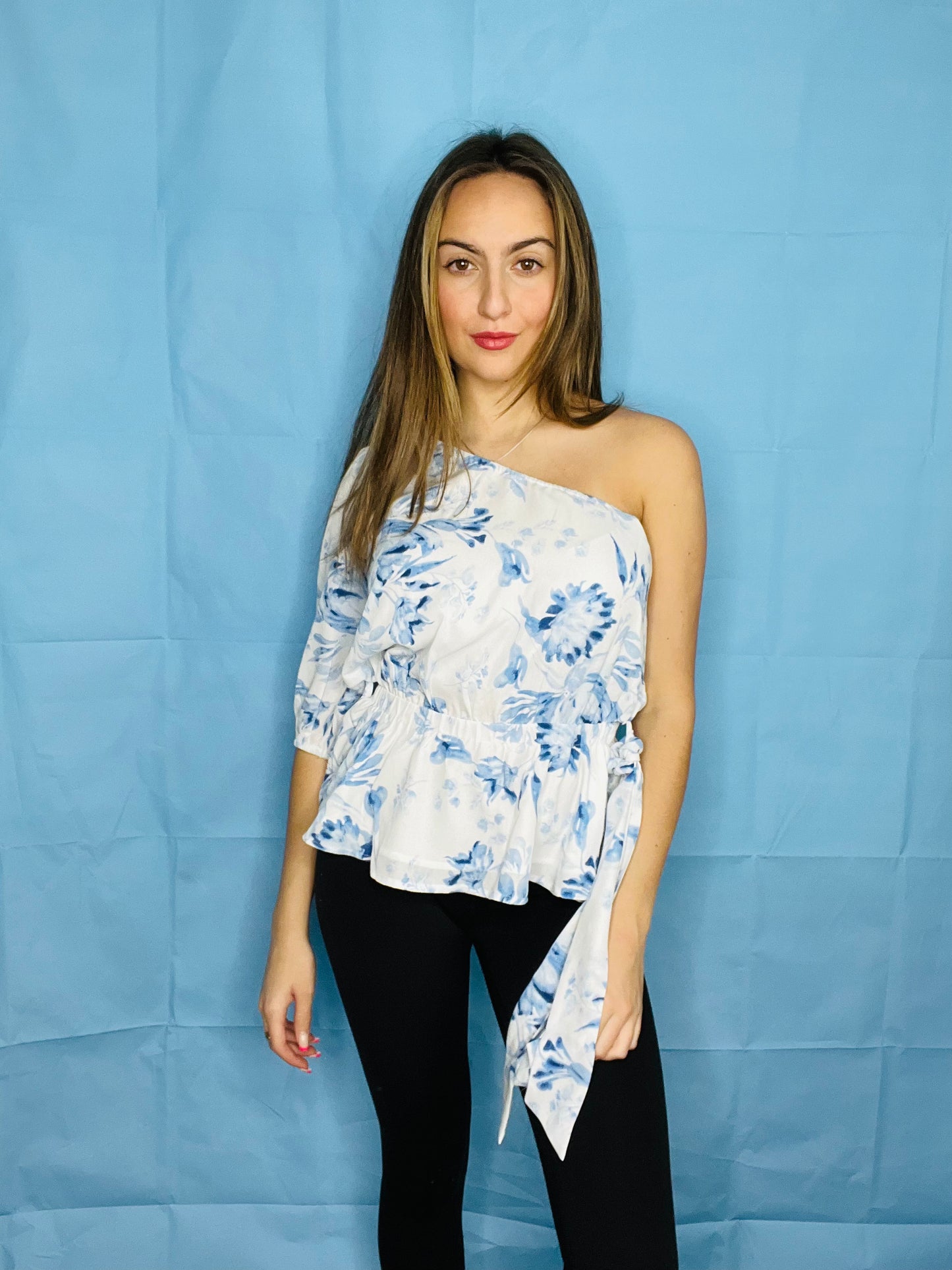 Floral One Shoulder Top