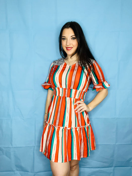 Multi Colored Stripped Dress