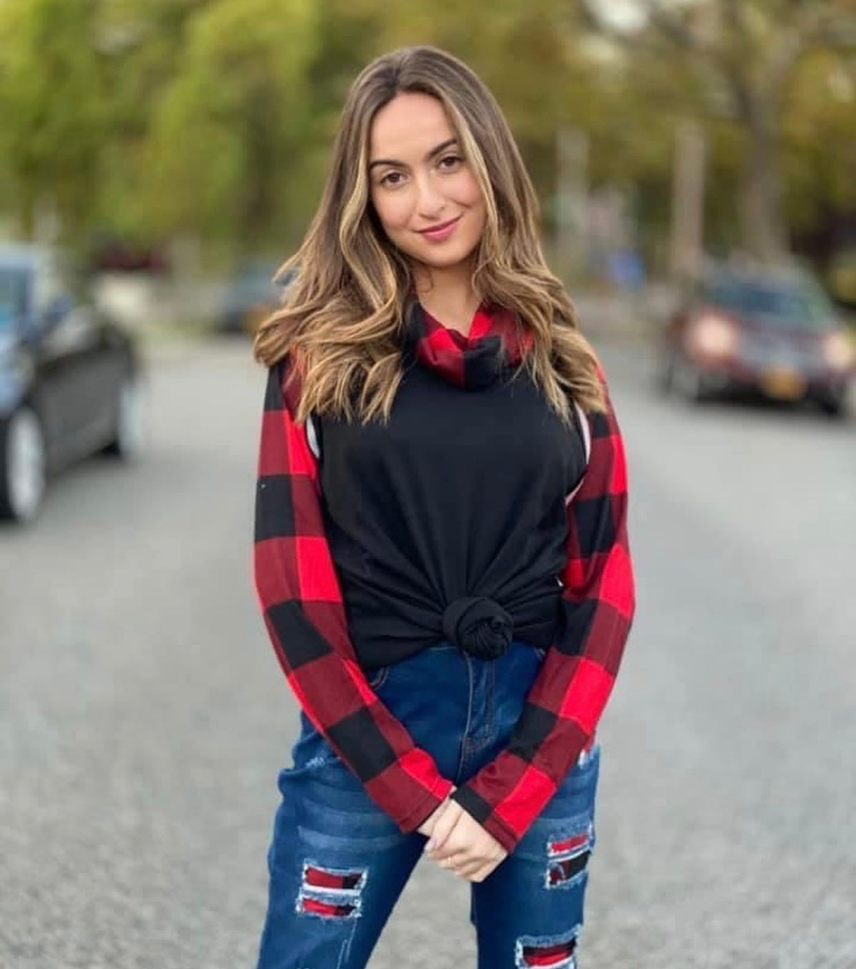 Buffalo Plaid Top