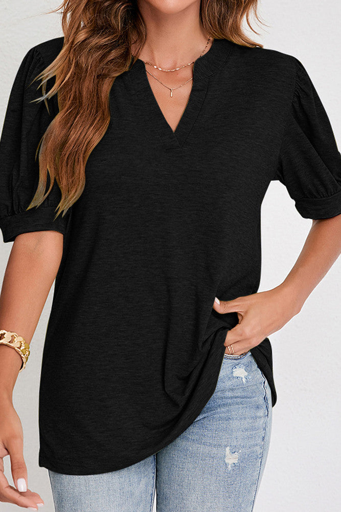 Puff V Neck TShirt