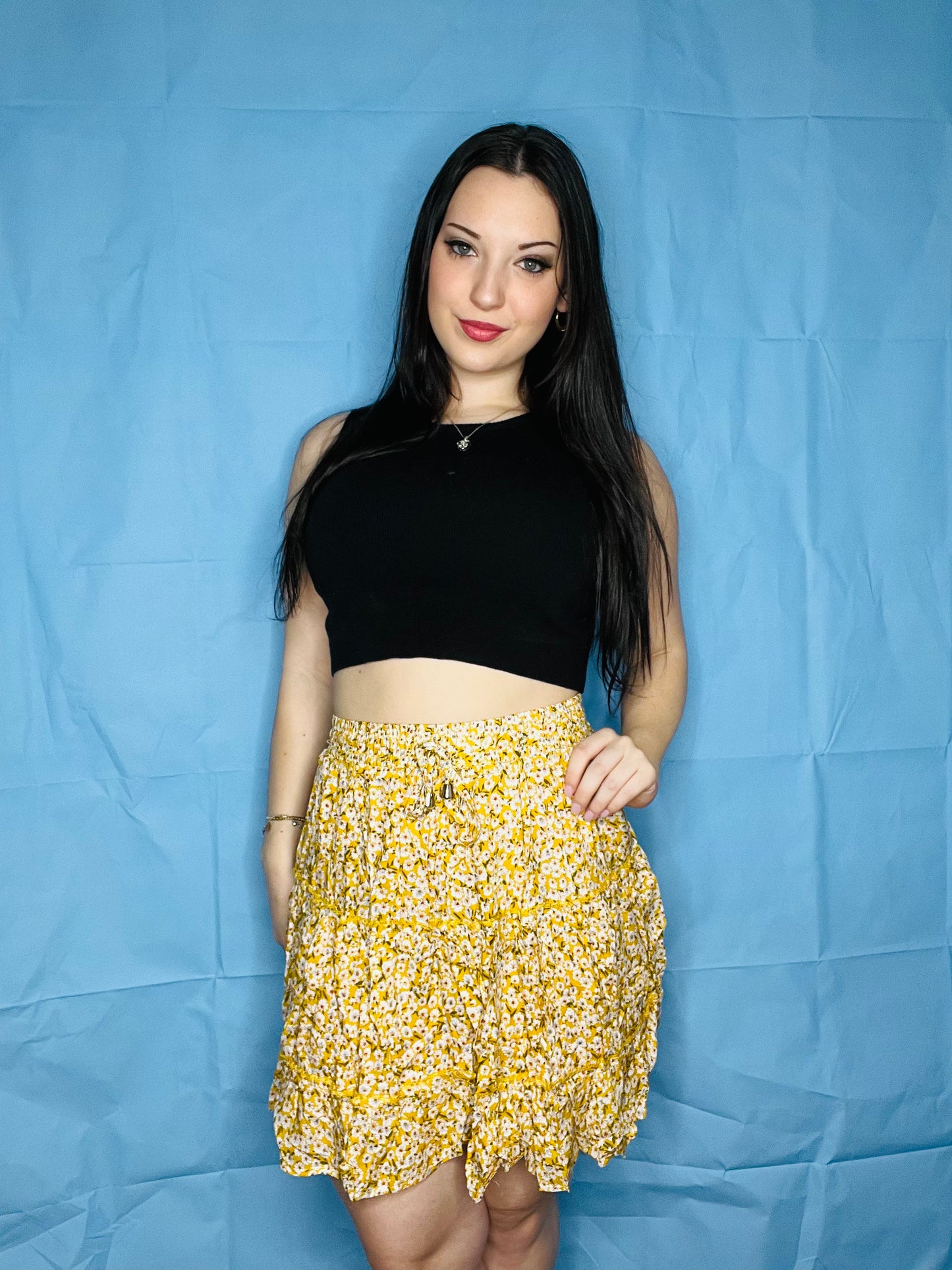 Yellow Flowered Shirt