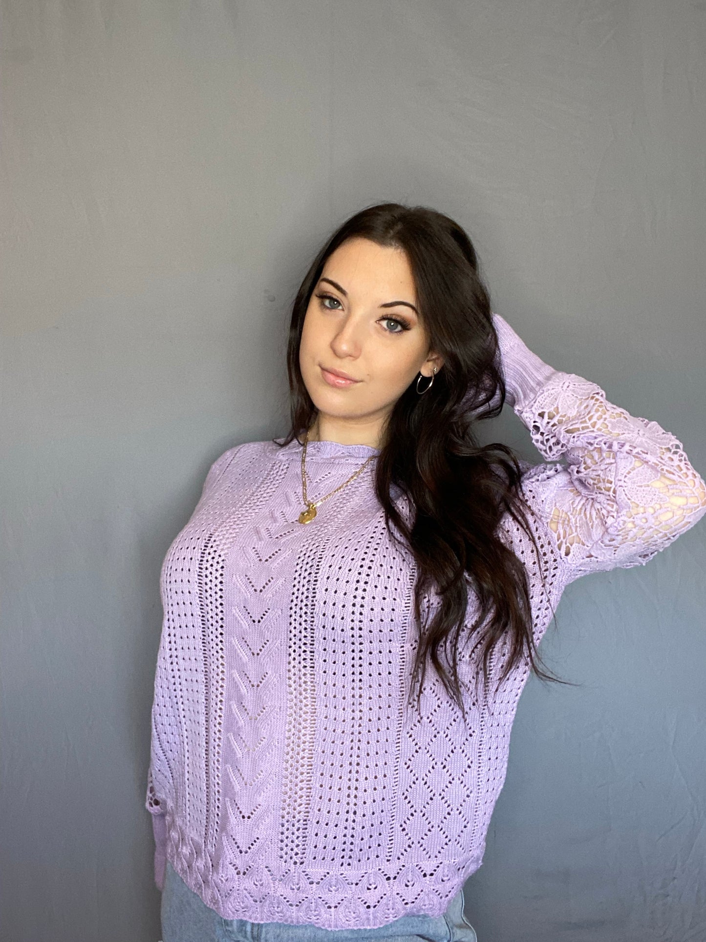 Pastel purple sweater