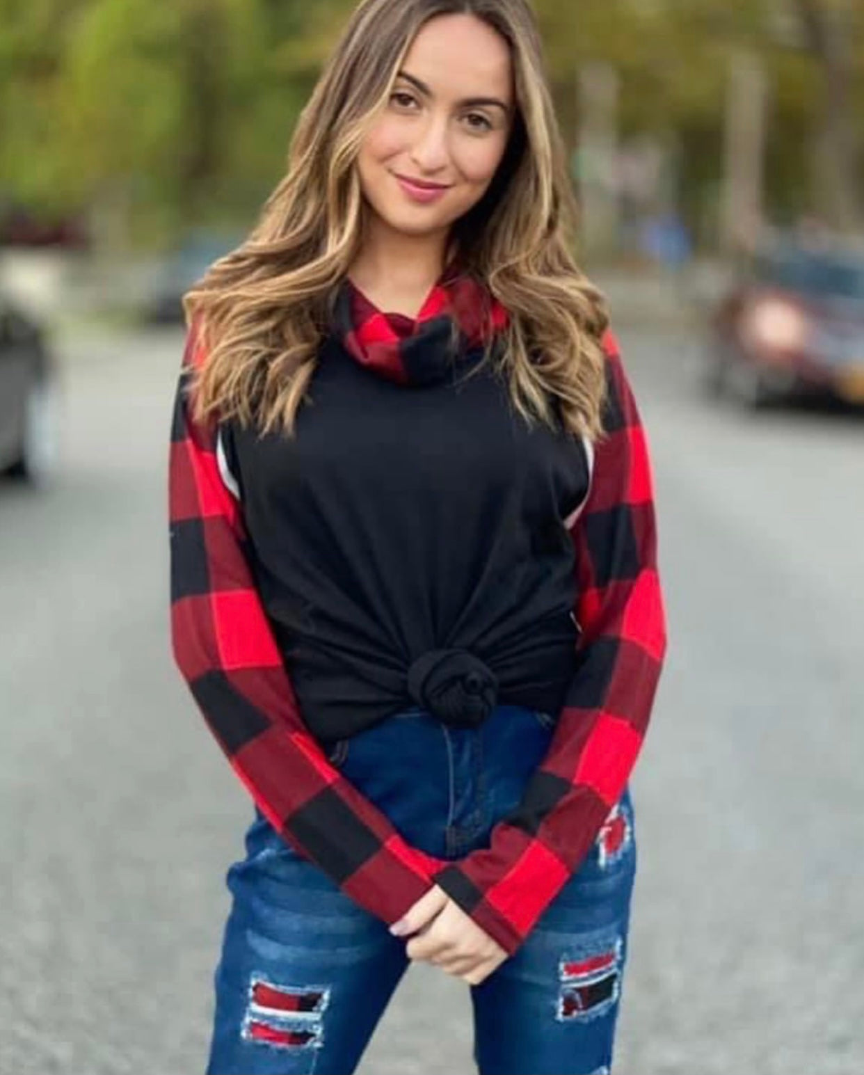 Buffalo Plaid Top