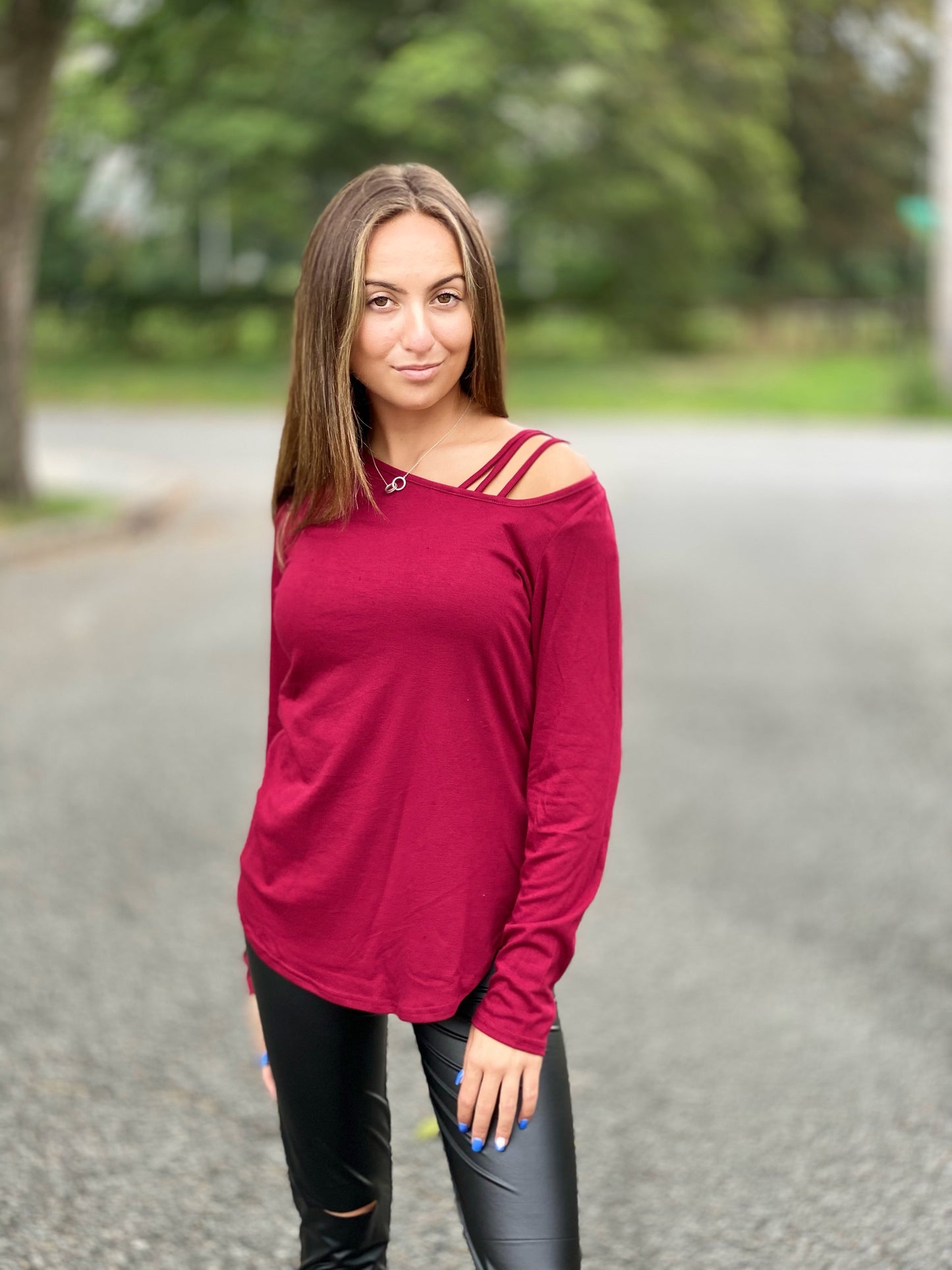 Cold shoulder tops