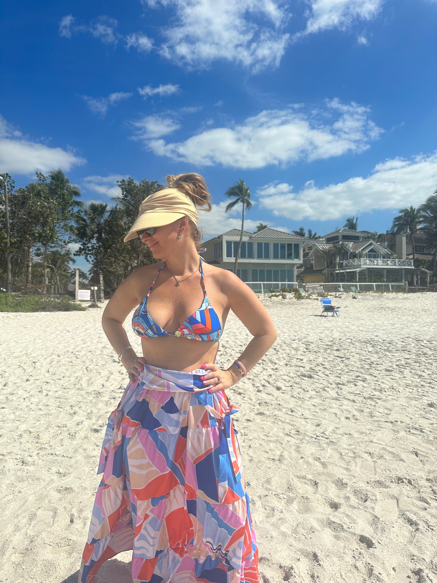 Sun Hat with Pony Tail Holder