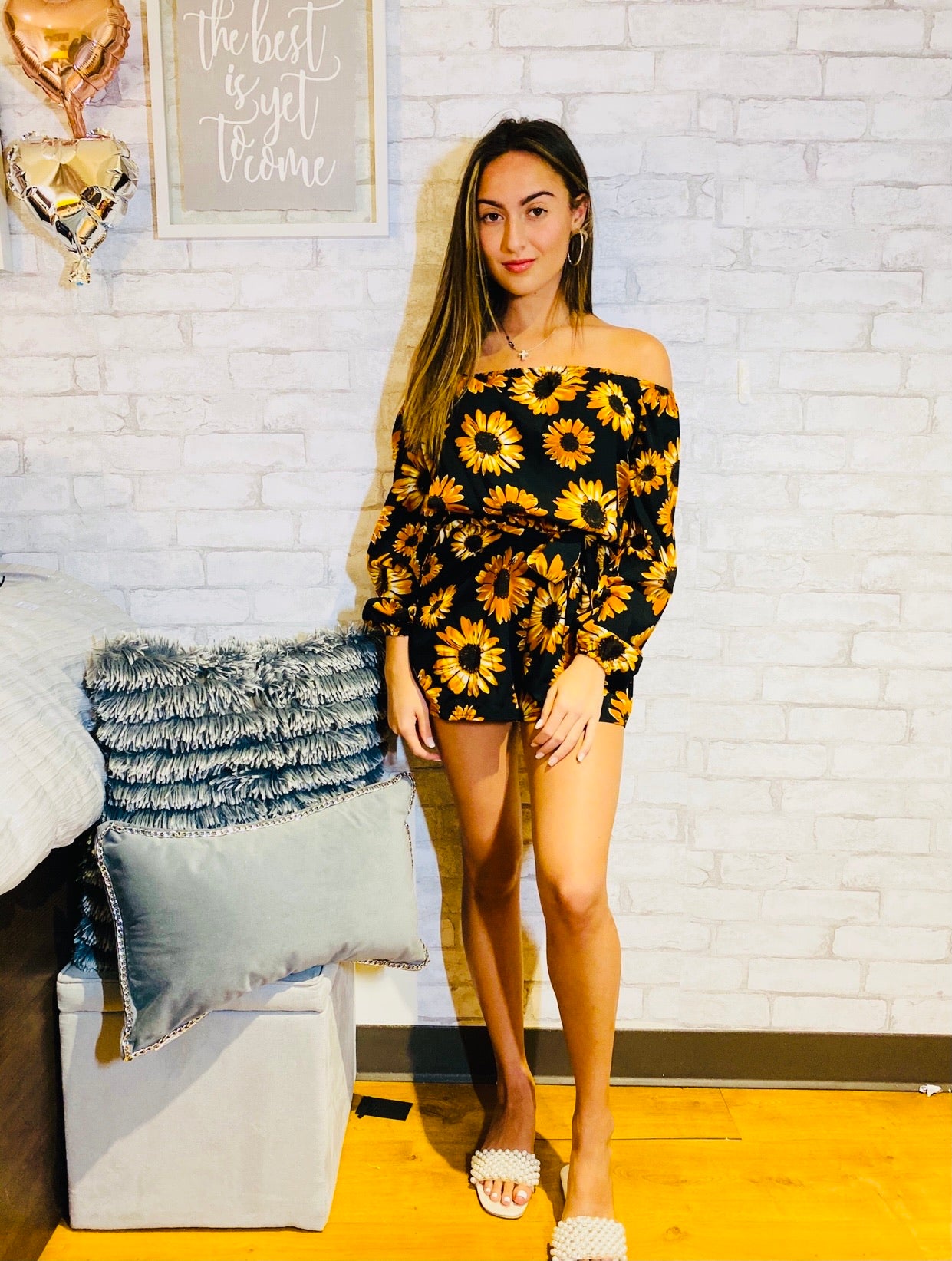 Sunflower romper it’s a must