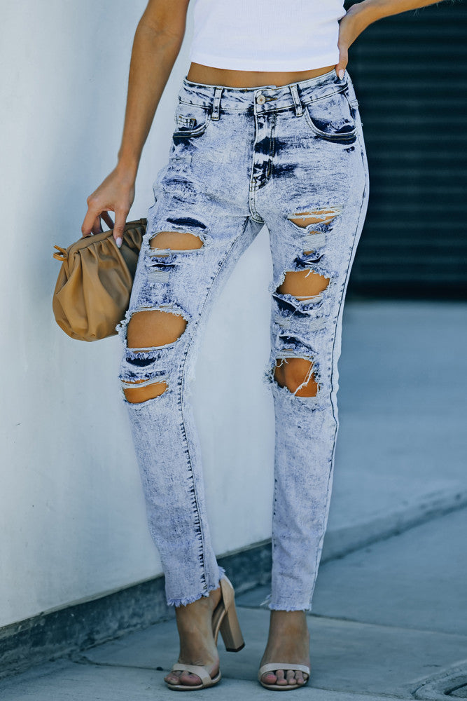 Ripped Slim Fit Jeans