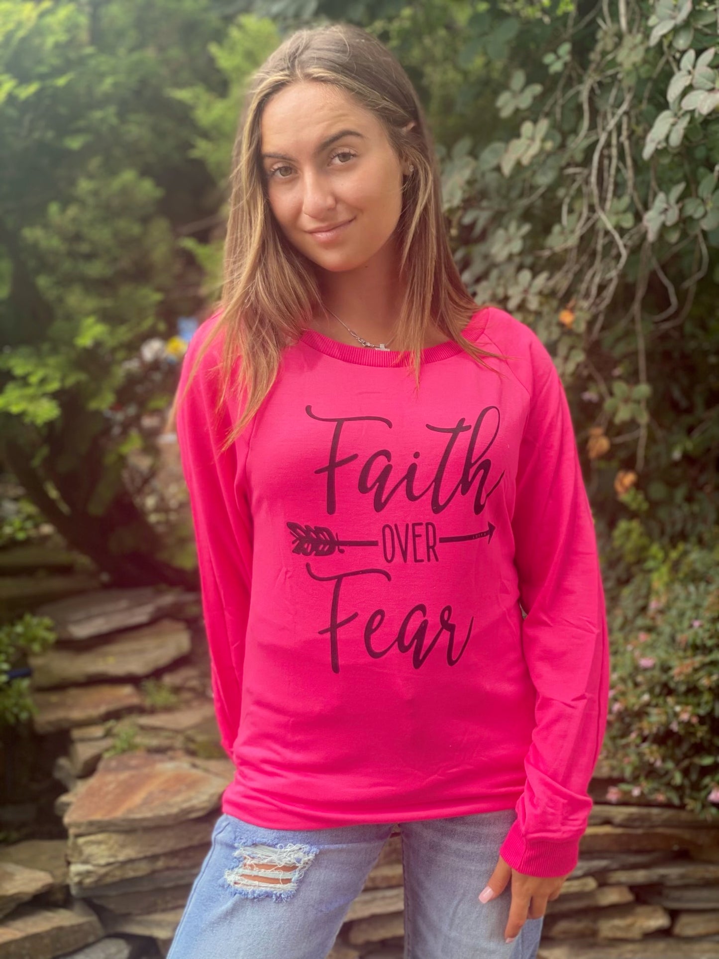 Faith Over Fear Top