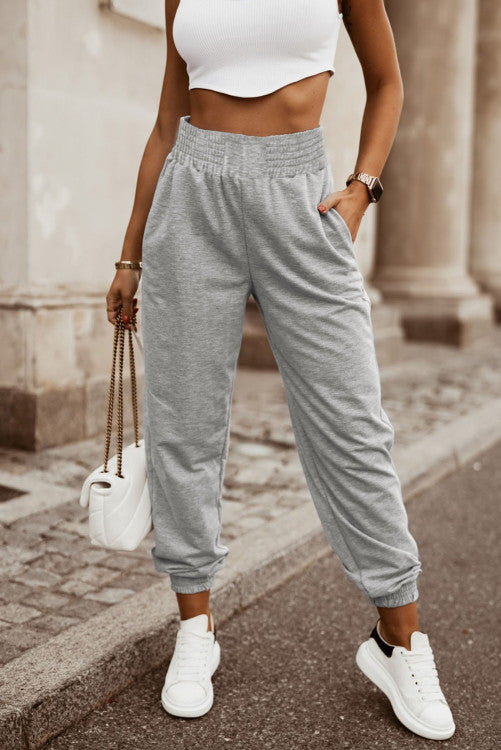 Gray High Waist Jogger