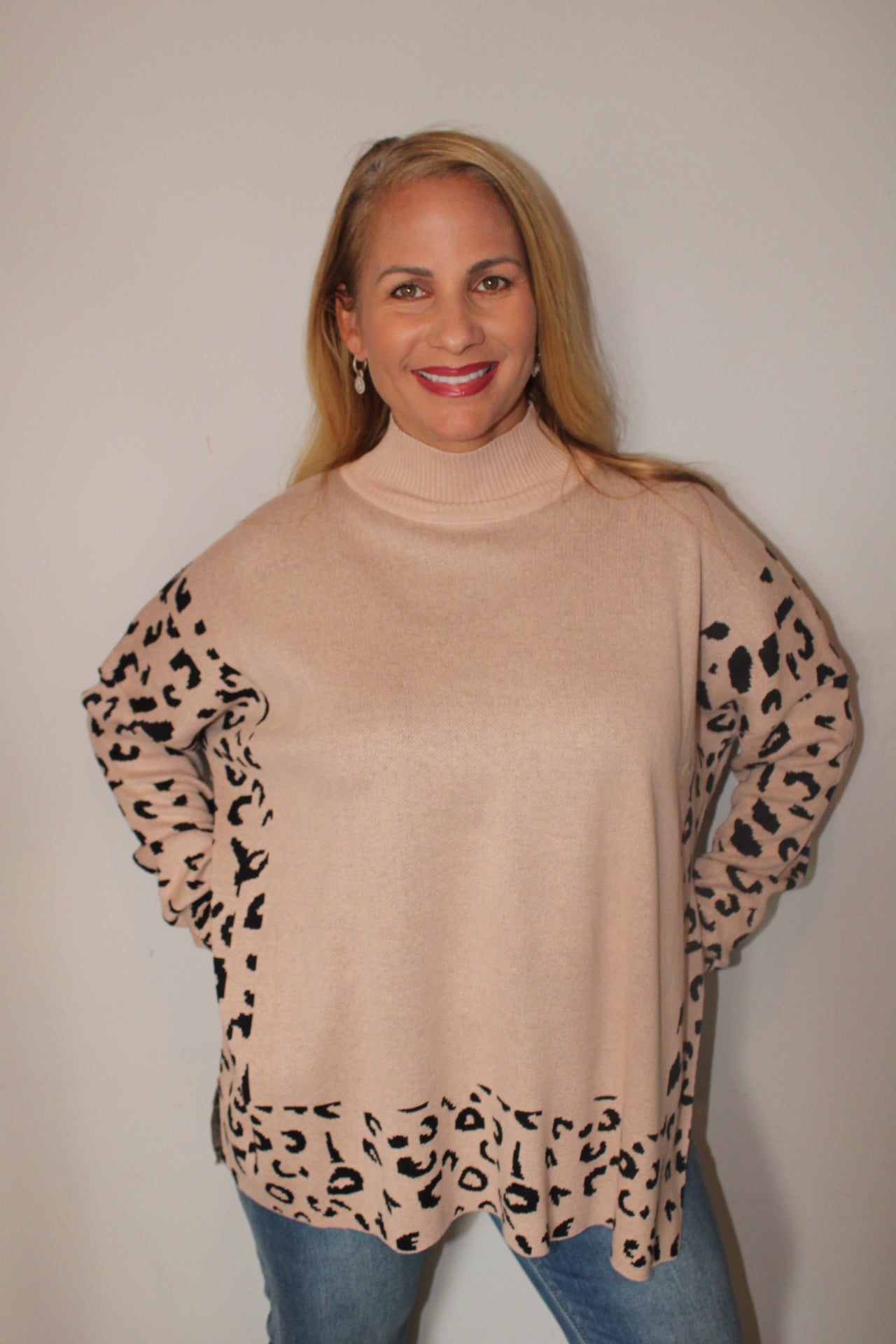 Beige Leopard Top