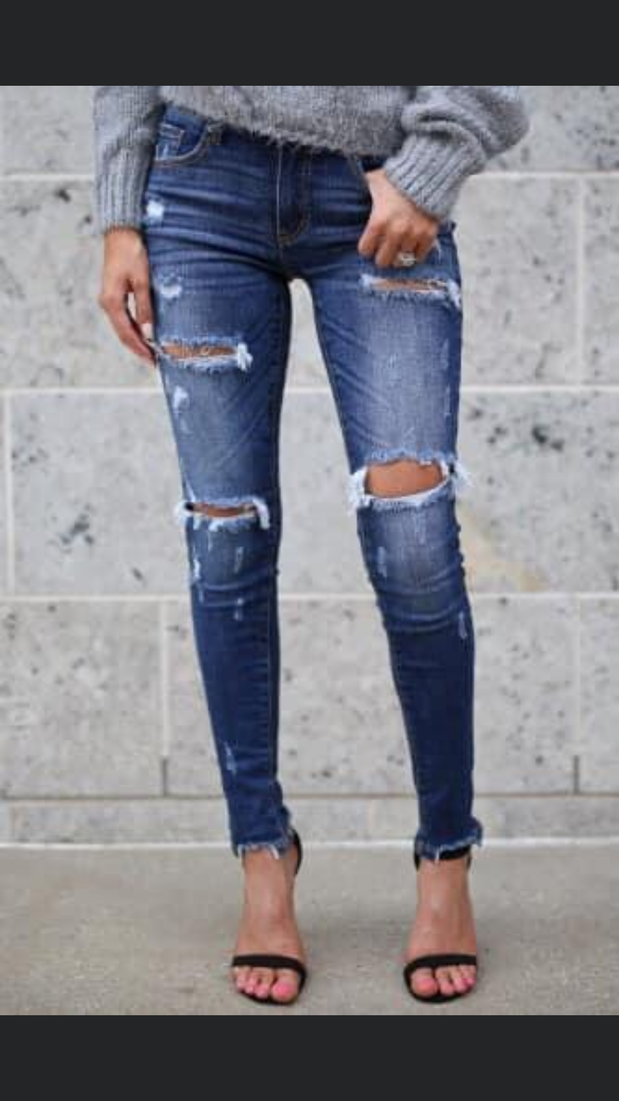 Jeans ripped super amazing
