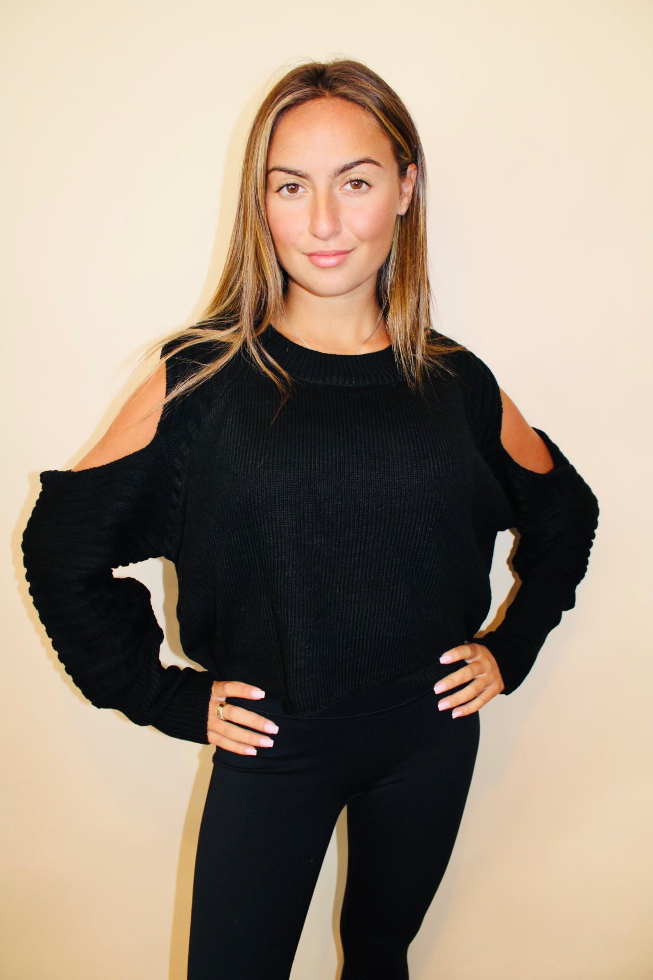 Cold Shoulder Sweater