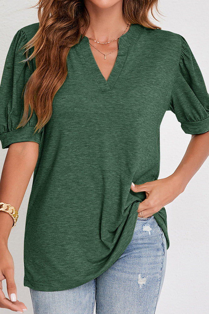 Puff V Neck TShirt