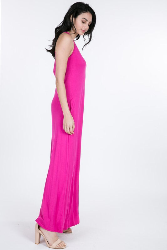 Spaghetti Strap Sleeveless V-Neck Maxi Dress P1215 - KELLY GREEN. Spaghetti Strap Sleeveless V-Neck Maxi Dress Fabric