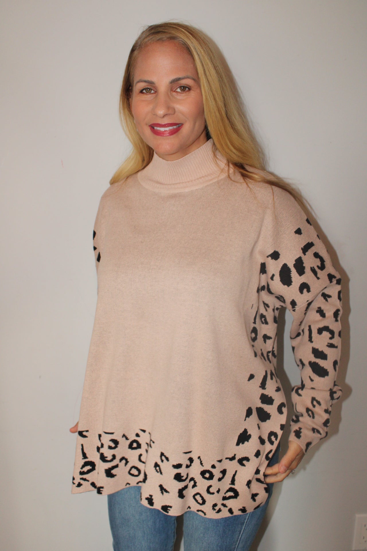 Beige Leopard Top