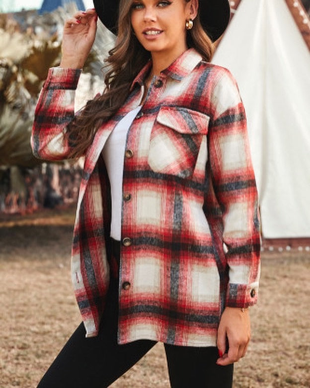 Red Plaid Shacket