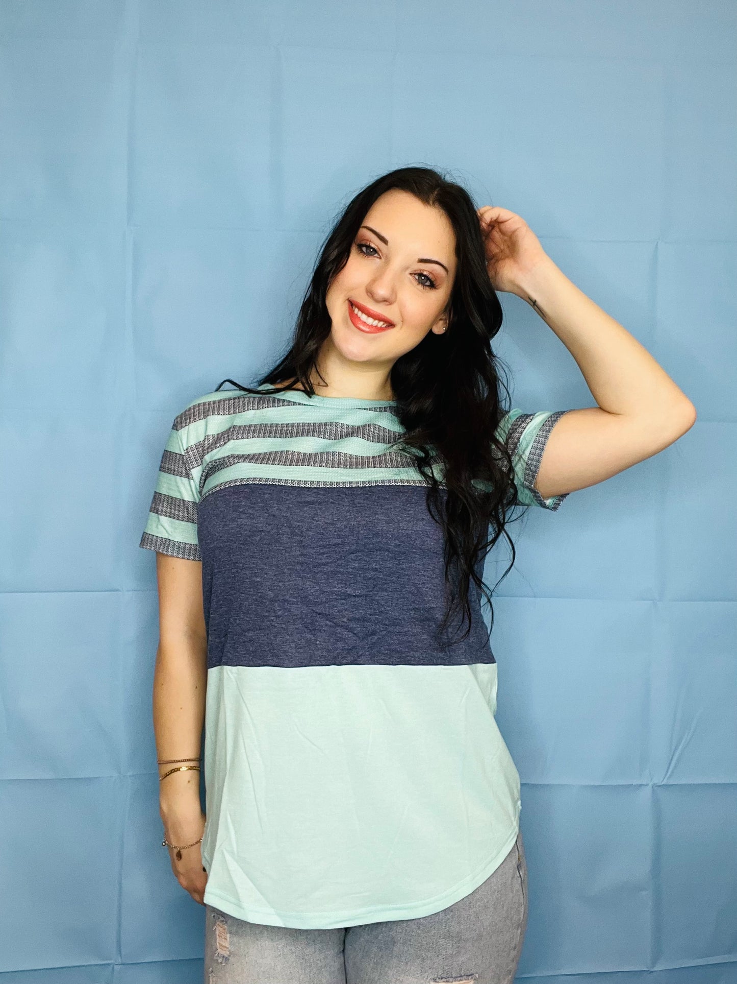 Stripped Blue T-Shirt