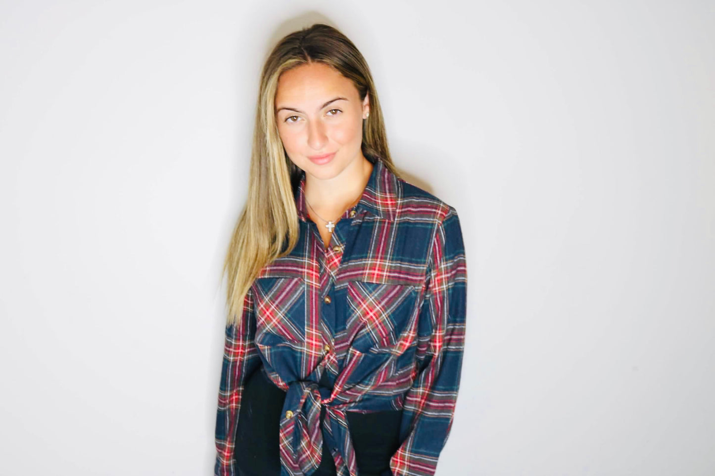 Plaid Button Down Top