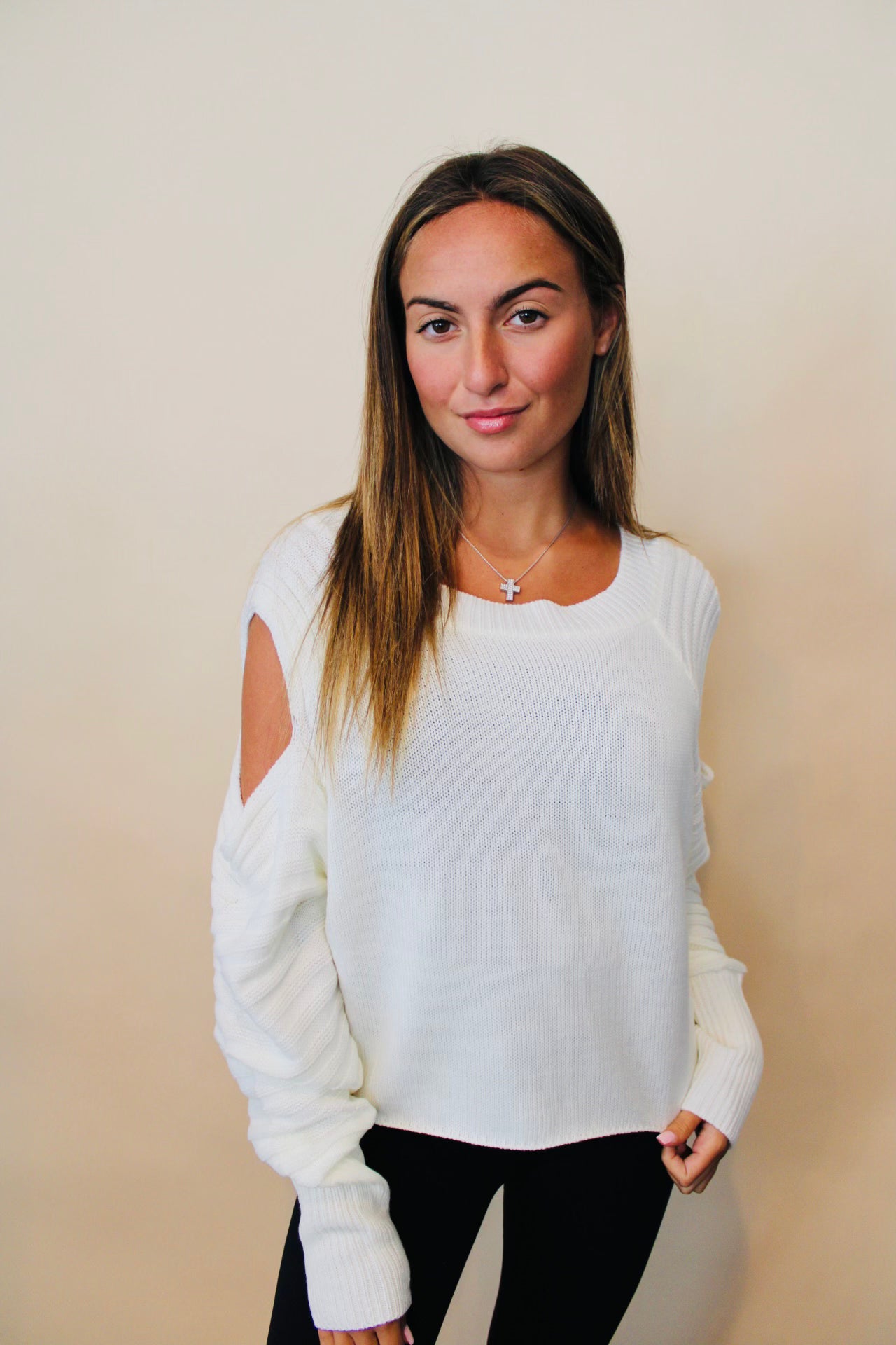 Cold Shoulder Sweater