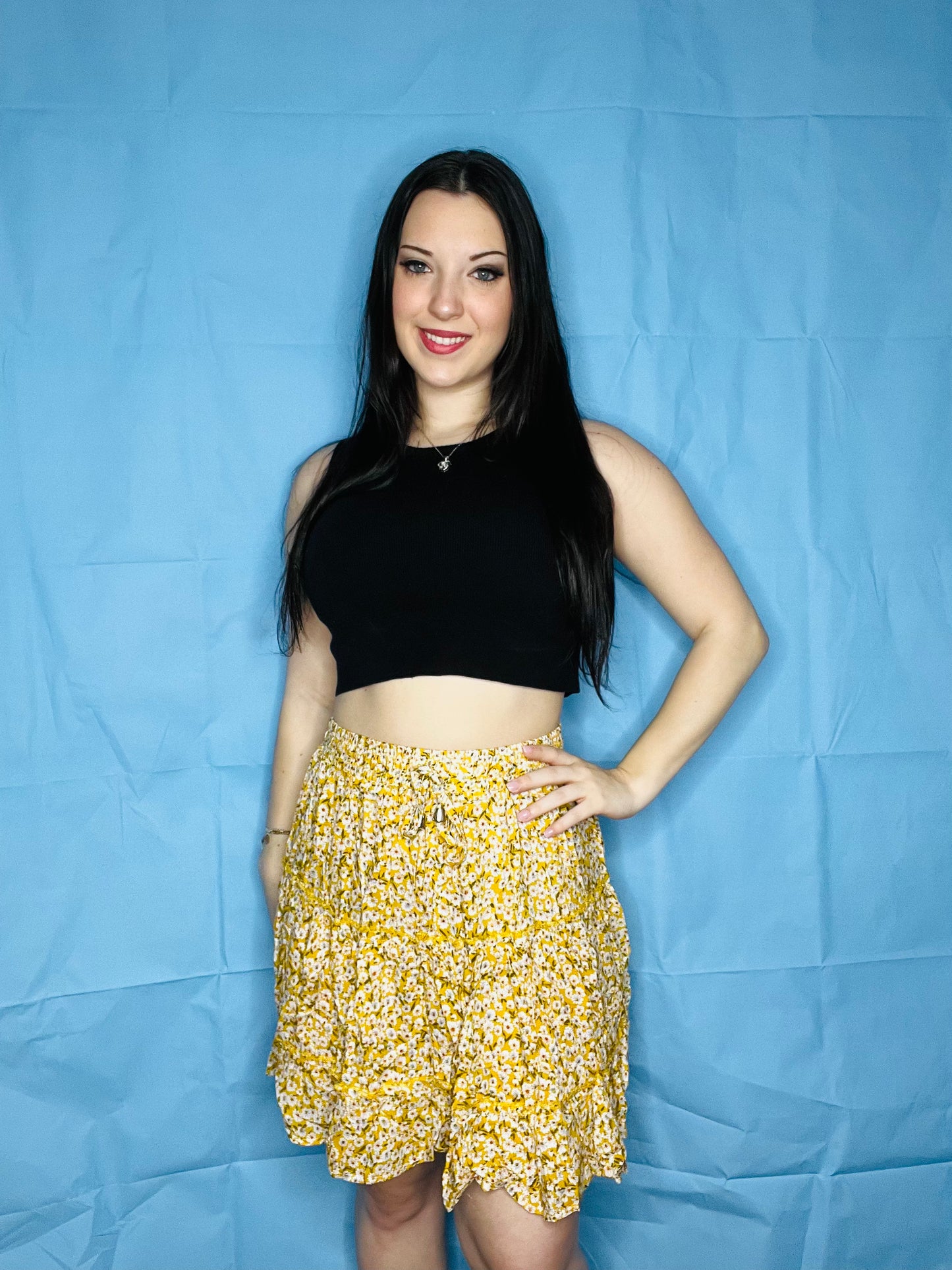 Yellow Flowered Shirt