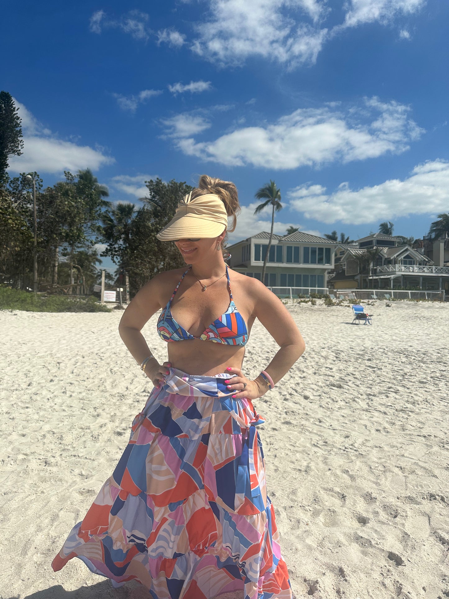 Sun Hat with Pony Tail Holder