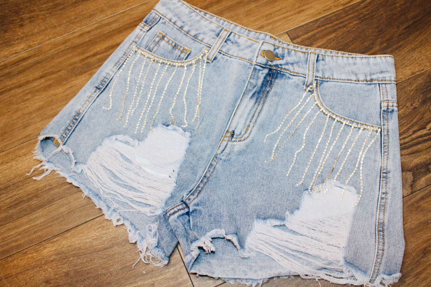 Rhinestoned Shorts