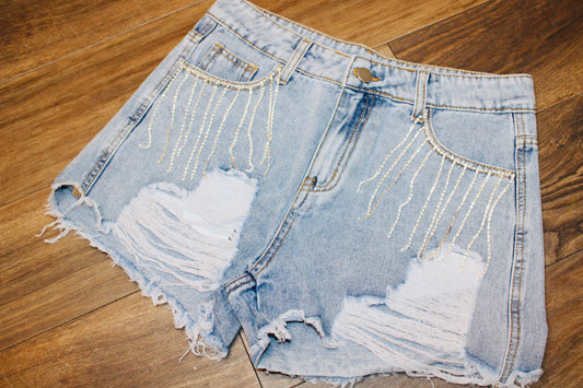 Rhinestoned Shorts
