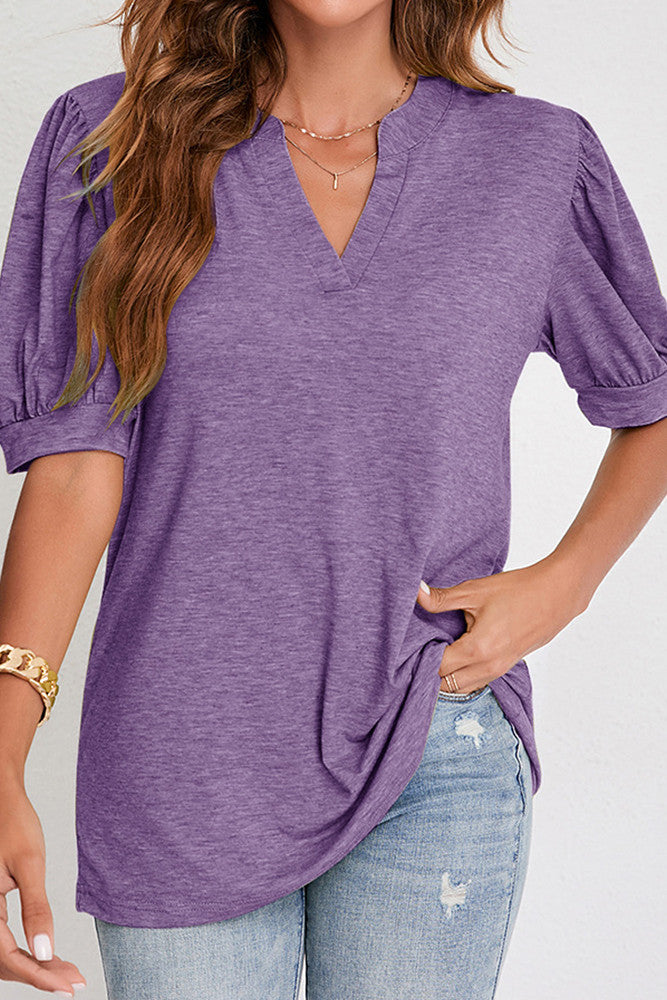 Puff V Neck TShirt