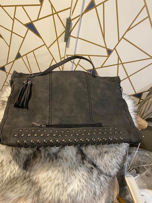 Suede tote cross body or tote