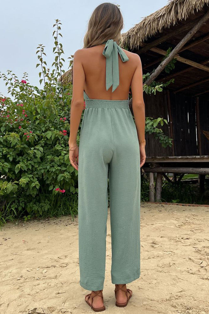 Halter One Piece Jumpsuit