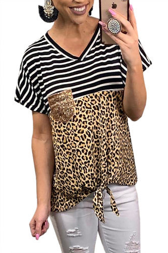 Striped sea leopard top