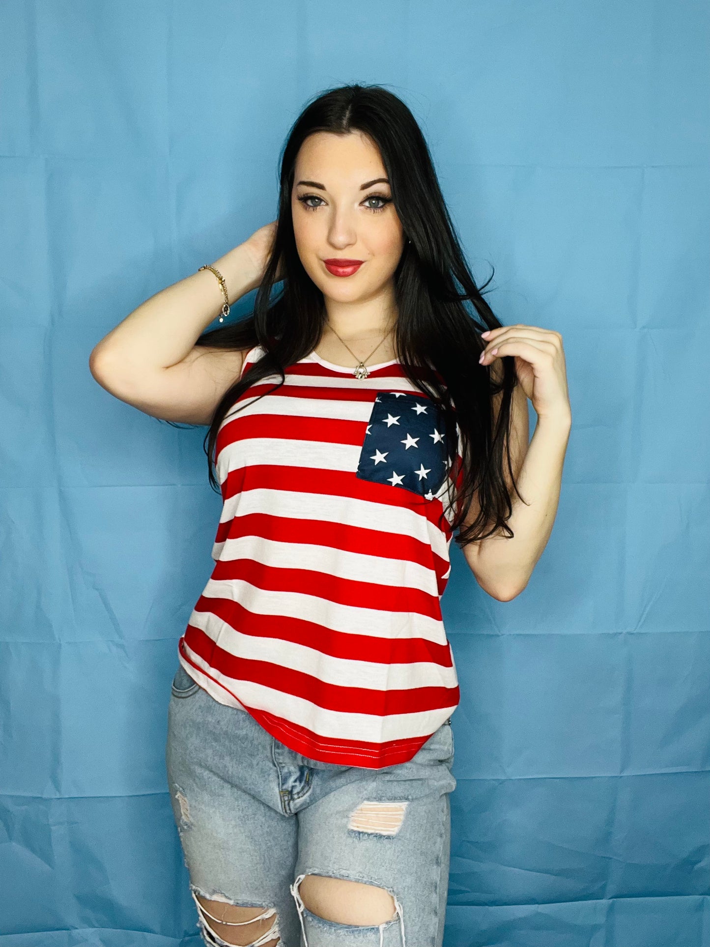 American Flag Tank Top